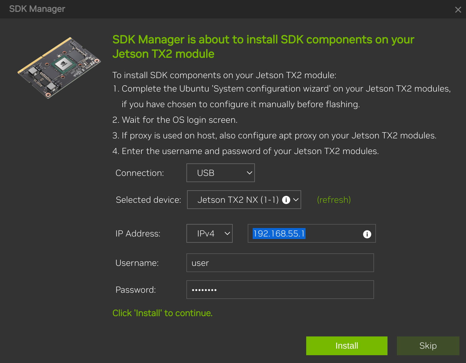 Install SDK Components
