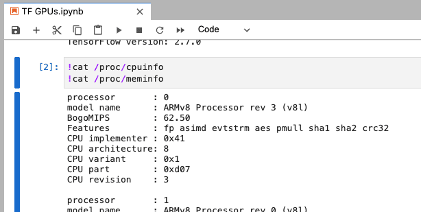 CPU stats in Jupyter Notebook